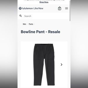 NWT Lululemon Men’s Bowline Pants